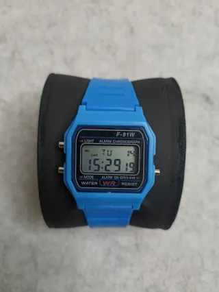Orologio Casio F-91W Blu
