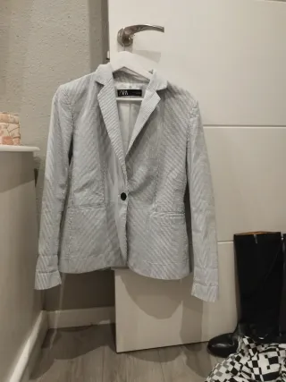 Americana de rayas mujer Zara