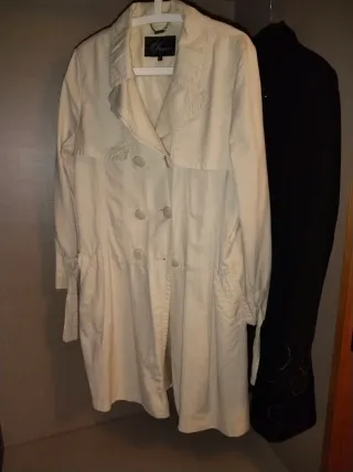 Gabardina River Beige Mujer