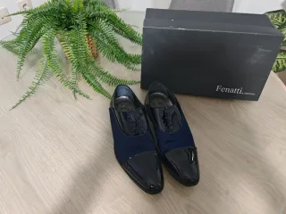 Zapatos Fenatti Boda Talla 40 Negro/Azul