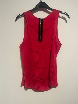 Blusa fluida roja talla S