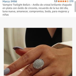Anillo Bella's Plata Cristal Circonio