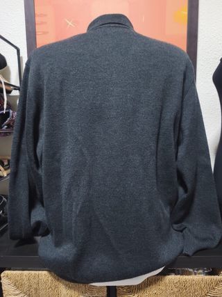 Cárdigan gris de punto