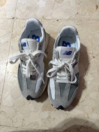 New Balance 327 Gris Blanco