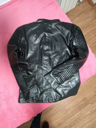 Cazadora Biker Polipiel Negra nueva de septiembre