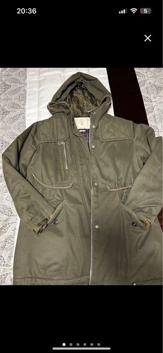 Cazadora vaquera y trenka Stradivarius talla L