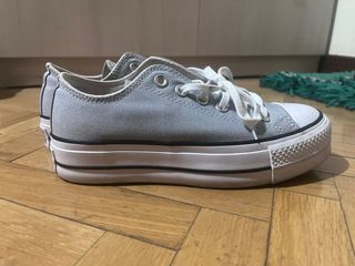 Converse plataforma grises