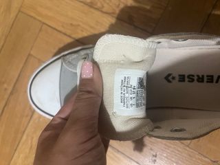 Converse plataforma grises