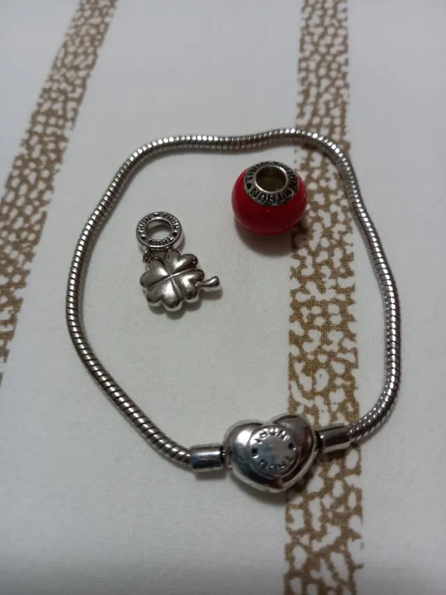 THUN Bracciale My Charms, quadrifoglio, perla