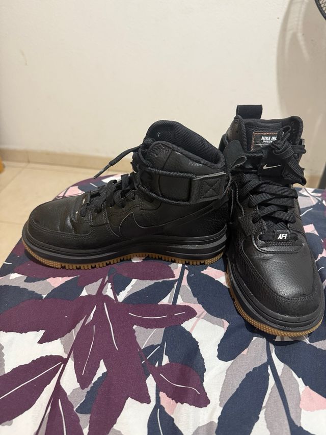 Nike Air Force 1 Botas Negras Marrones