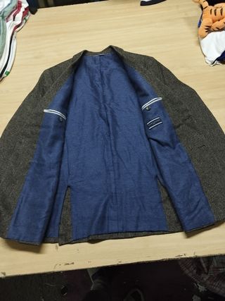 Blazer Tommy Hilfiger Gris Azul