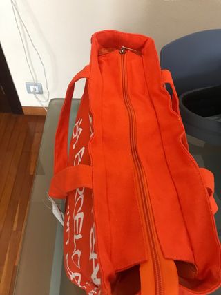 Bolsa lona con cremallera playa modelo barcelona