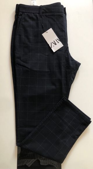 Pantalón de vestir Zara cuadros hombre