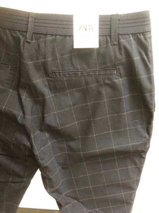 Pantalón de vestir Zara cuadros hombre