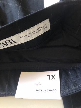 Pantalón de vestir Zara cuadros hombre