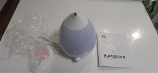 Humidificador Aromaterapia Morado y Blanco