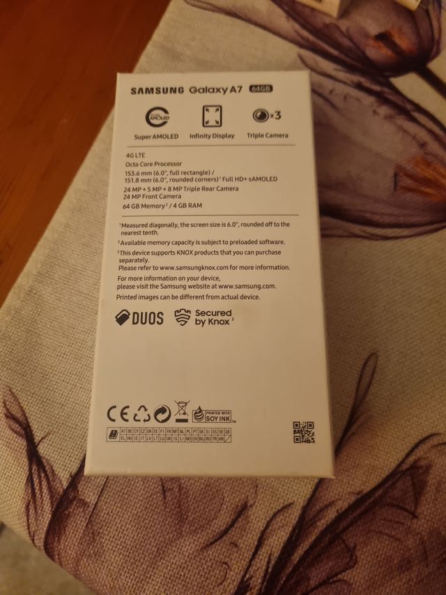 Samsung Galaxy A7 (2018) Caja Nueva