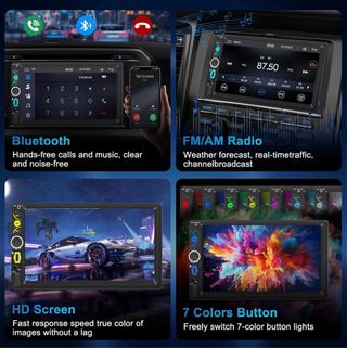 NUEVO Radio Coche 2 DIN CarPlay/Android Auto