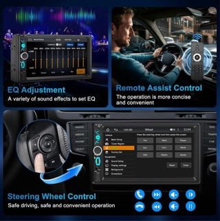 NUEVO Radio Coche 2 DIN CarPlay/Android Auto