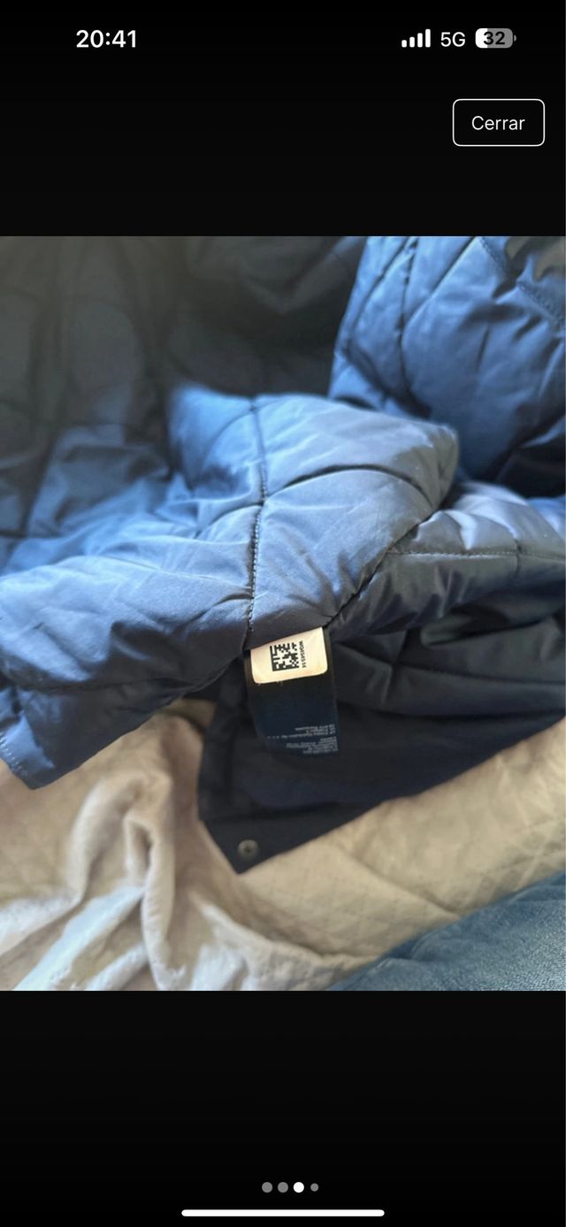 Parka The North Face azul con capucha