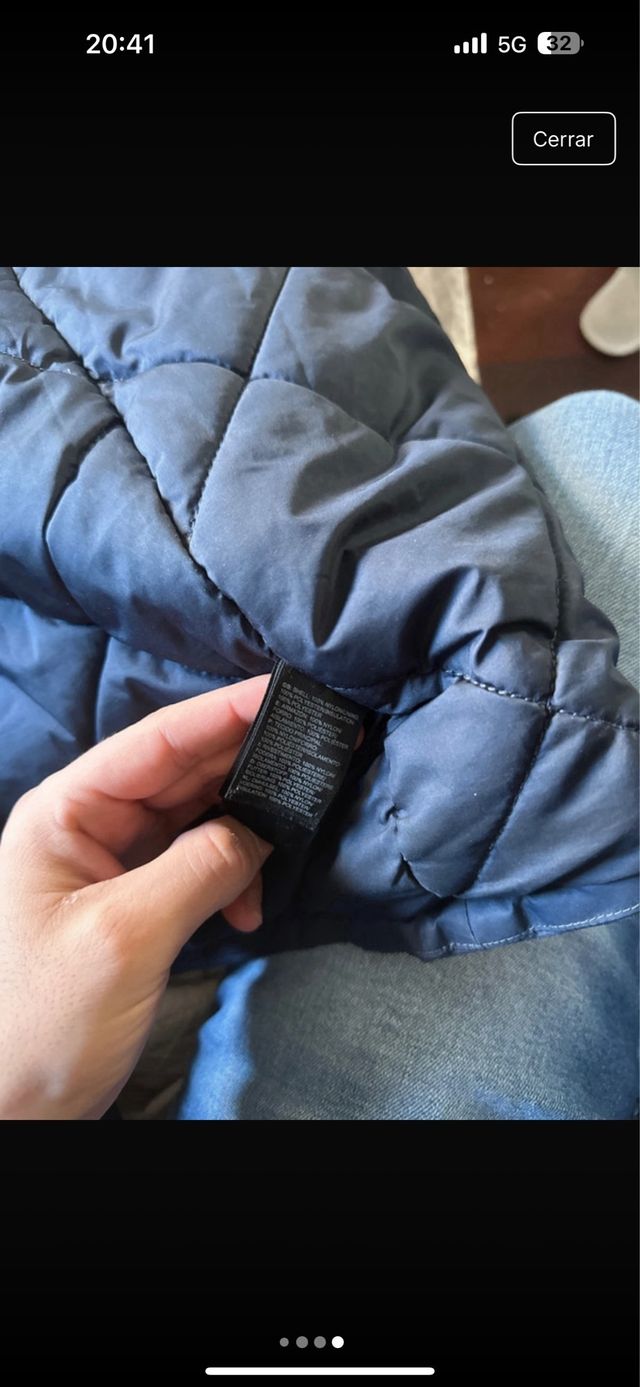 Parka The North Face azul con capucha