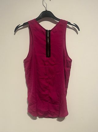 Blusa Stradivarius fluida cremallera S