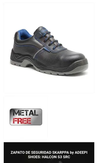 Zapato de seguridad marca Skarppa linea blue