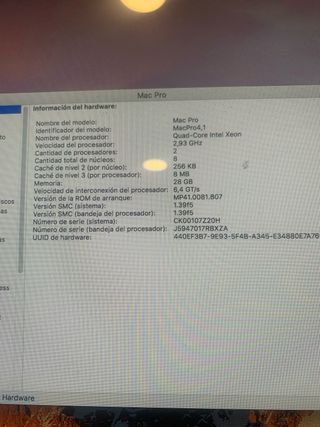 Mac Pro (principios 2009) Intel Xeon