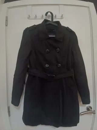 Gabardina negra Talla 40/42