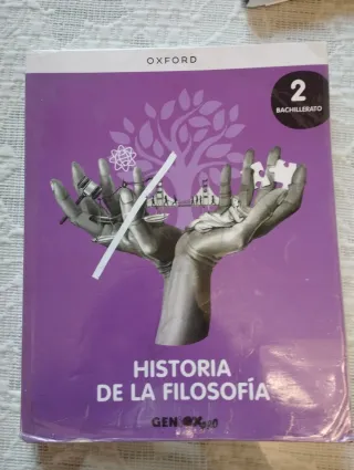 Historia de la Filosofía 2º Bachillerato. Libro...
