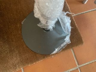 Perchero de pie de acero inoxidable, 190 cm de alt