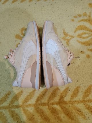 Zapatillas Puma Beige y Rosa Talla 38