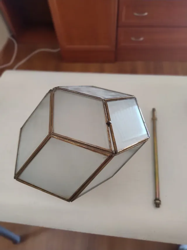 Lámpara vintage cristal estilo andalusí