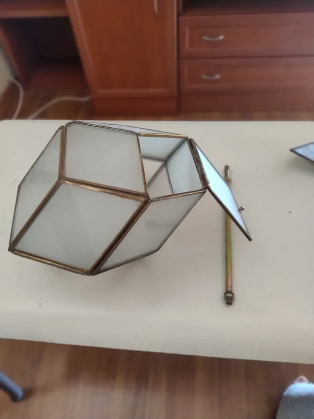 Lámpara vintage cristal estilo andalusí