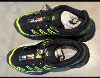 Zapatillas Salomon Negras y Verdes