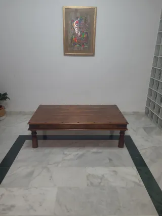 Mesa de centro madera maciza