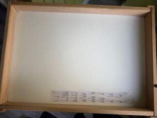 Fasciatoio in legno e bianco
