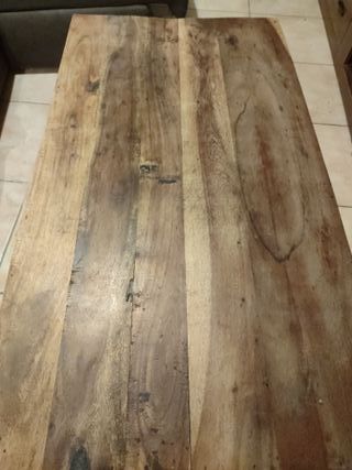 Mesa rústica madera maciza