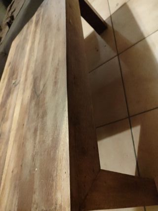 Mesa rústica madera maciza