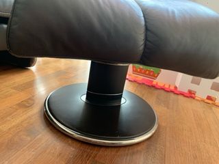 Sillón piel y acero inoxidable