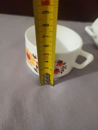 Arcopal Scania Vintage Tazas Flores Naranja