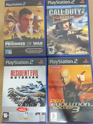 Lote 4 Juegos PS2: Call of Duty, Resident Evil, Pr