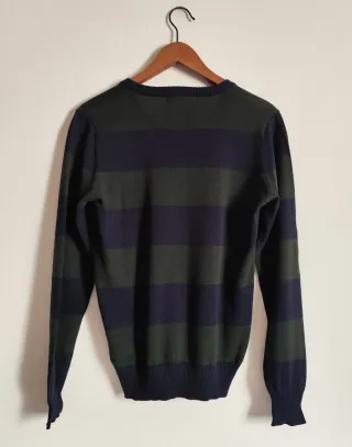 Jersey Pull&Bear Talla S Rayas Azul/Verde