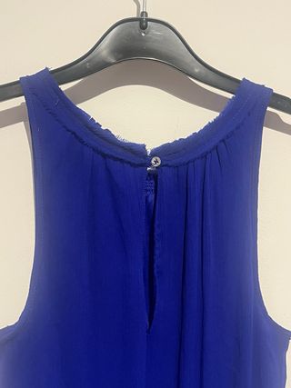 Vestido fiesta Zara azul talla XS