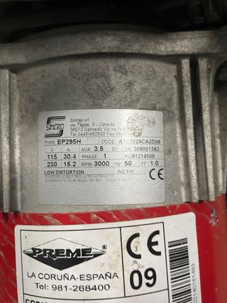 Generador Honda GX160