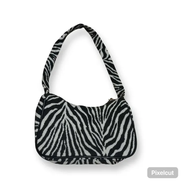 Bolso de Hombro Cebra, lila, rosa pana 