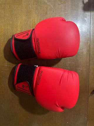 Guantes Boxeo 8 OZ Outshock Rojos (2 pares)