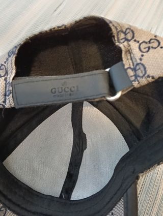 Gorra Gucci GG Beige con Abeja y Rayas
