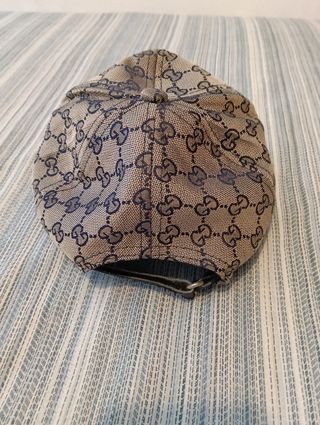 Gorra Gucci GG Beige con Abeja y Rayas