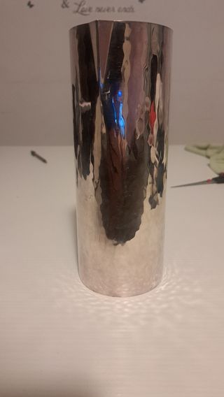 Brocca placcata in  argento fatta a mano